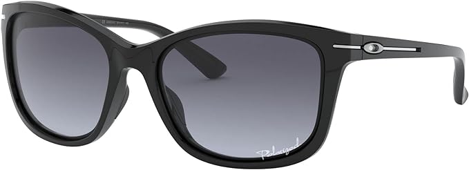 OAKLEY OO9232 DROP IN HIGH BRIDGE WOMEN SUNGLASSES - BLACK FRAME GREY LENS - Like New