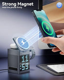 VIVILUMENS 3-IN-1 WIRELESS CHARGING WITH SIMULTANEOUS FAST CHARGE - GRAY - Like New