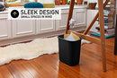 United Solutions 13 Quart 3.25 Gallon Space-Efficient Trash Wastebasket - Black - Brand New