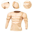 LCSVCCXA MEN'S MUSCLE SUIT COSTUME FOR COSPLAY FUN AND FESTIVITIES WHITE - WHITE - Like New