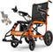 SuperHandy Electric Wheelchair GUT155 (220Lbs) - Orange/Black Like New