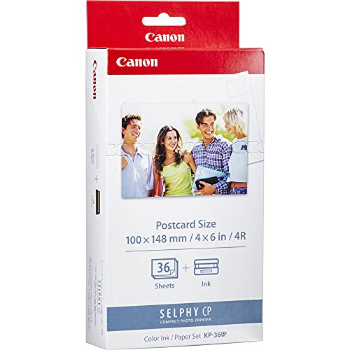 CANON KP-36IP TRI-COLOR INK CARTRIDGE AND PHOTO PAPER KIT, 7737A001 - BLACK - Like New