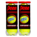 PENN CHAMPIONSHIP TENNIS BALLS - REGULAR DUTY FELT PRESSURIZED - 2 CAN 6 BALLS - Like New