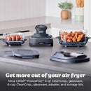 Ninja Crispi 4-in-1 Glass Air Fryer | 450°F | Non-Toxic | 4QT & 6-Cup Glass - Like New