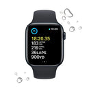 APPLE WATCH SE 2ND GEN GPS CELLULAR 40MM MIDNIGHT ALUMINUM MIDNIGHT BAND - Like New