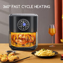 7-in-1 Air Fryer, Aigostar 4.5 QT with LED Digital Touch EX2502,1400W, Black - Brand New