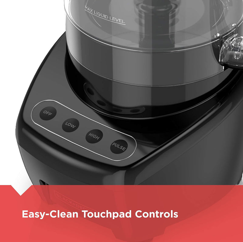 BLACK+DECKER 3-in-1 Easy Assembly 8-Cup Food Processor FP4200 - Black - Like New