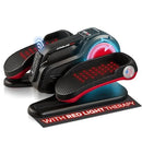 LIFEPRO UNDER DESK ELLIPTICAL LEG EXCERCISER WITH RED LIGHT THERAPY - BLACK/RED - Like New