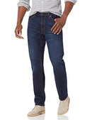 MAE55016FL18 AMAZON ESSENTIALS MEN'S STRAIGHT-FIT STRETCH INDIGO JEANS - 28x28 - Brand New