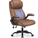 BESTFAIR Ergonomic Office Chair Home Desk Computer Chair Leather Brown OC001 - Like New