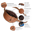 HIDES Nexus Belt Bag Handcrafted Travel Companion Premium Leather Saddle Brown - Brand New