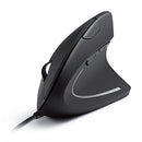 ANAY USB WIRED VERTICAL MOUSE ERGONOMIC DESIGN 5 BUTTONS DPI A7851 - BLACK - Like New