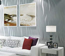 PRIMST 20.86" X 374" 3D WAVE STRIPE WALLPAPER NOT PEEL AND STICK - SILVER - Brand New