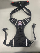 BABYLTRL DOG HARNESS WITH PITPULL GRAPHIC - BLACK - Like New