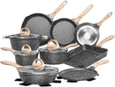 JEETEE Pots Pans Set Nonstick 23pcs Healthy Kitchen Cookware - Scratch & Dent