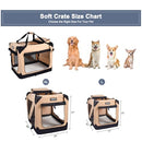 JESPET 30" Soft Dog Crates Kennel Pets 3 Door Straps Fleece Mat -30" L x 21" W - Brand New