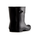 WFS1000RMA HUNTER Women's Original Short Rain Boot Black Matte 8 Like New