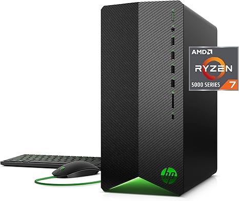HP Pavilion PC Tower Ryzen 7 5700G 16GB 512GB SSD RX 6600XT TG01-2070 - Black - Like New
