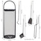 Sunnydaze 4-Piece Fireplace Tool Set with Stand - Indoor Hearth Accessories - Brand New