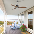 PARROT UNCLE 42" CLASSIC WATERPROOF WET OUTDOOR GAZEBO HOOK CEILING FAN - BROWN - Like New