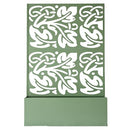 OAKLAND LIVING 6 FT. X 4 FT. GREEN FREESTANDING METAL PRIVACY - GREEN-FB-LEAF - Brand New