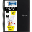 FIVE STAR 1-SUBJECT NOTEBOOK COLLEGE 100 SHEETS B-106 - BLACK - Like New
