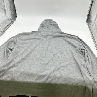 BLUE ICE STRETCHABLE COMFY HOODIE 60% PLOYESTER - SIZE: MEN XL - HEATHER GRAY - Brand New