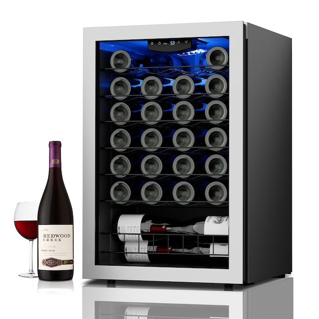 CA'LEFORT 38-65°F, 47 -BOTTLES FREESTANDING INDOOR WINE COOLER - STAINLESS STEEL - Like New