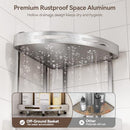 Binecer Corner Shower Caddy, 4 Tier Standing Shower Organizer with Soap Holder - Like New