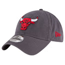 NEW ERA MEN'S CHARCOAL CHICAGO BULLS TEAM 2.0 9TWENTY ADJUSTABLE HAT - Like New