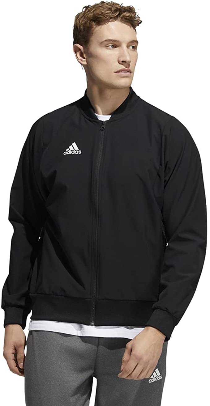 GP7930 Adidas Mens Sideline 21 Woven Bomber Jacket New