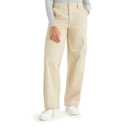 LEVI'S WOMEN'S '94 BAGGY CARGO JEANS - SIZE: WOMEN 29X30 - BEIGE - Like New