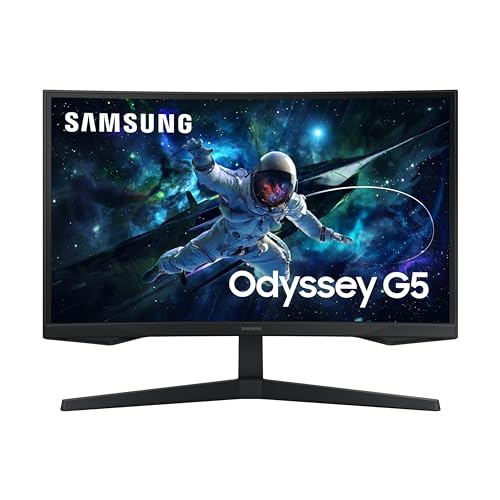 SAMSUNG 27-INCH ODYSSEY G55C SERIES QHD CURVED MONITOR LS27CG552ENXZA - BLACK - Like New