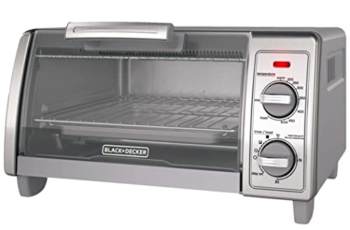 BLACK DECKER 4 SLICE TOASTER OVEN STAINLESS STEEL TO1700SG - - Scratch & Dent