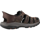 205187WW SKECHERS MEN TRESMEN NORVICK LOAFER, SIZE 10XW, CHOCOLATE - Like New