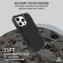 PELUCAN SHIELD BRUSHED ALUMINUM [21FT GRADE DROP] PHONE CASE - BLACK - Like New