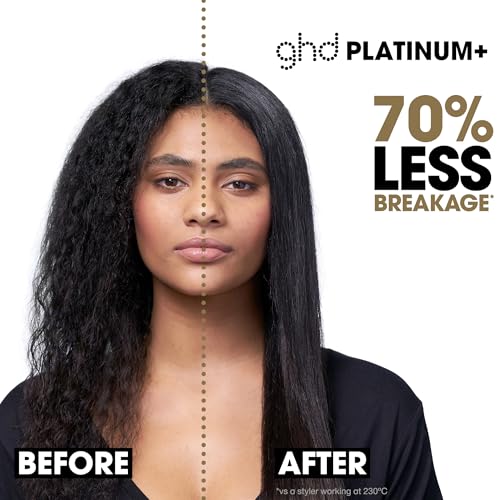 GHD PLATINUM STYLER S8T262 - STRAIGHTENER, CERAMIC, STRONGER HAIR - BLACK - Like New