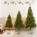 Juegoal 6 Foot Artificial Christmas Tree(NOT Pre-Strung), 300 LED Warm White - Like New