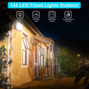 LKXDOV LED Flood Lights Outdoor, 100W 10000LM Outside Work Light (2 Pack) Like New