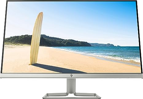 For Parts: HP 27" 1920x1080 Pixel FHD LED Piatto Argento 27FW WHITE - CRACKED SCREEN