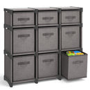 NESTL CUBE STORAGE ORGANIZER FOR BEDROOM BOX STORAGE CUBBY9  CUBE - GRAY - Like New