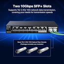 TENDA 2.5GB ETHERNET SWITCH | 10 PORT 2.5G NETWORK SWITCH | VLAN &STATIC - BLACK - Like New