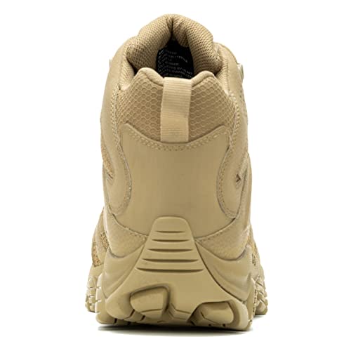 J003917 MERRELL MEN MOAB 3 MID TACTICAL WATERPROOF BOOTS, DARK COYOTE, SIZE 10 - Like New