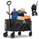 SAILARY COLLAPSIBLE WAGON 352LBS CAPACITY LARGE WAGONS CARTS VS23FW05-01 - BLACK - Like New