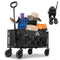 SAILARY COLLAPSIBLE WAGON 352LBS CAPACITY LARGE WAGONS CARTS VS23FW05-01 - BLACK - Like New