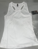 STUDIO 33 WOMEN'S SOLID SLEEVELESS RACERBACK TANK TOP - SIZE: WOMEN S - WHITE - Like New