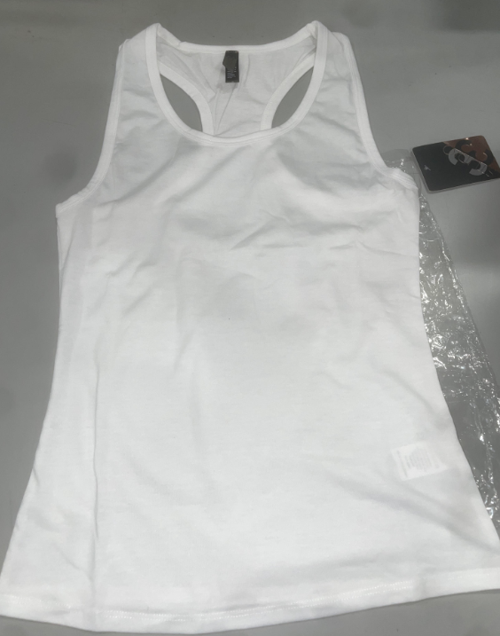 STUDIO 33 WOMEN'S SOLID SLEEVELESS RACERBACK TANK TOP - SIZE: WOMEN S - WHITE - Like New