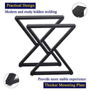 TIEOU METAL DESK LEGS HEAVY DUTY INDUSTRIAL Z SHAPE DIY TABLE LEG - BLACK - Like New