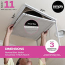Simply 12x12x1 Air Filter, Merv 11, 6 Pack MF11-121216 - Black - Brand New