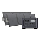 GENEVERSE 1210WH SOLAR GENERATOR BUNDLE 60-GVUS-SG2M2 - BLACK - Brand New